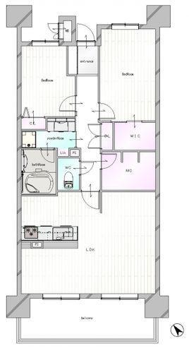 間取り図 収納充実な間取りです