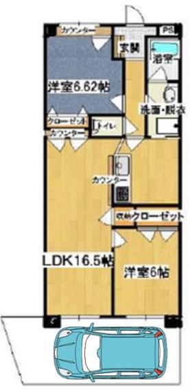 間取り図 ●1階部分なのでエレベーターの使用も気にしなくて済みます●不在時や、直接受け取らなくても安心な宅配ボックス付