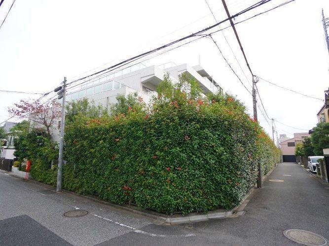 間取り図 道路から部屋が見えないようプライベート空間が確保されております。
