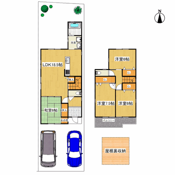 間取り図 A号地 4LDK