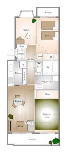 間取り図 洗面
