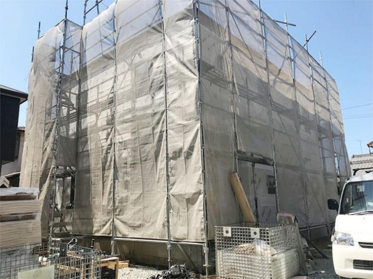 現況外観写真 5月完成予定(2021.4月撮影)