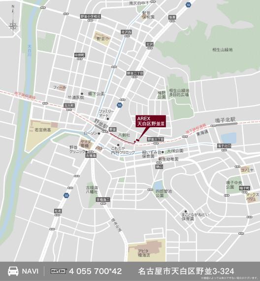 土地図面 現地案内図