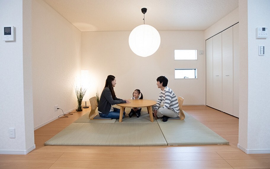 完成予想図(内観) 当社分譲施工例:洋室畳敷き