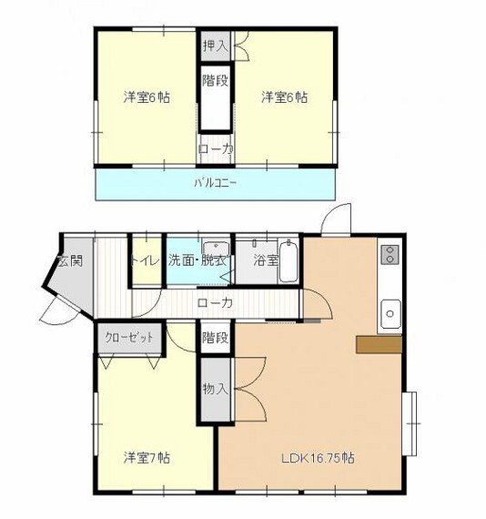 間取り図 【リフォーム後予定間取図】和室を洋室へ変更し、一部扉勝手を変更します。リフォーム前でもご内覧はいつでも可能です。お気軽にお問い合わせください。