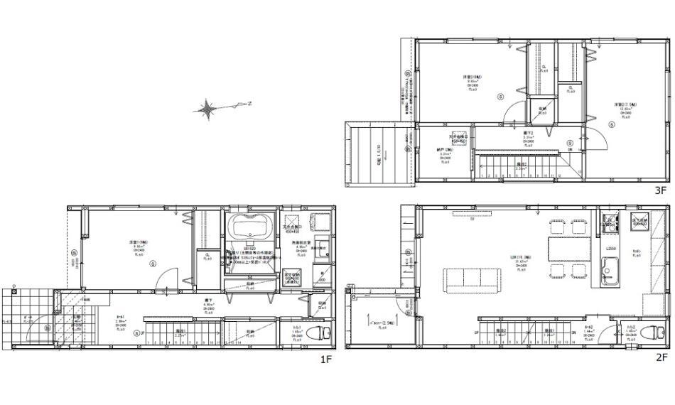 間取り図 2980万円、3LDK+S(納戸)、土地面積99.71m2、建物面積113.44m2