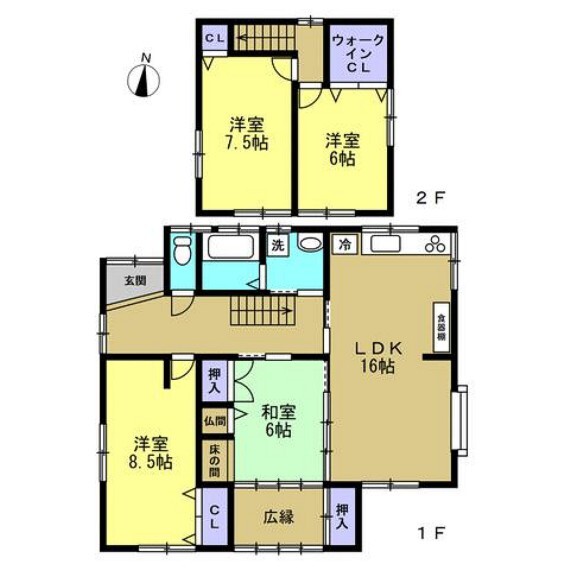 間取り図 【リフォーム中】リフォーム後の間取りです。使い勝手良く間取り変更を行います。