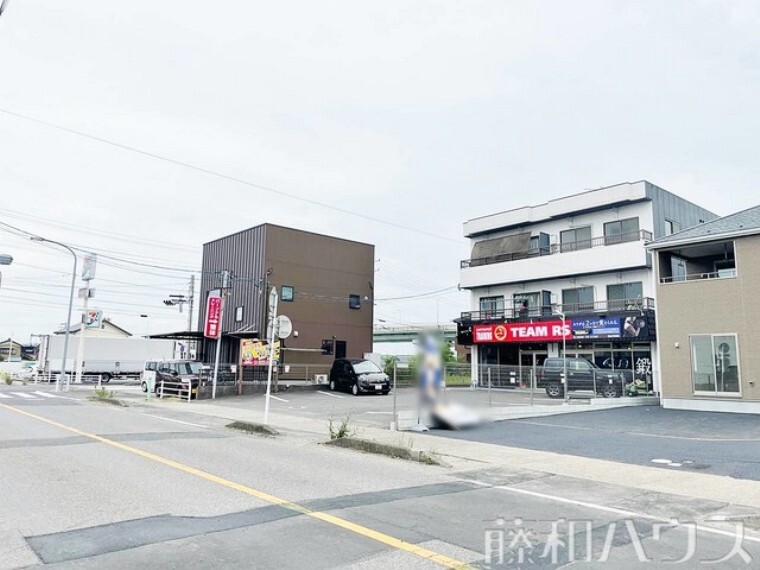現況写真 接道状況および現場風景 【小牧市外堀3丁目】