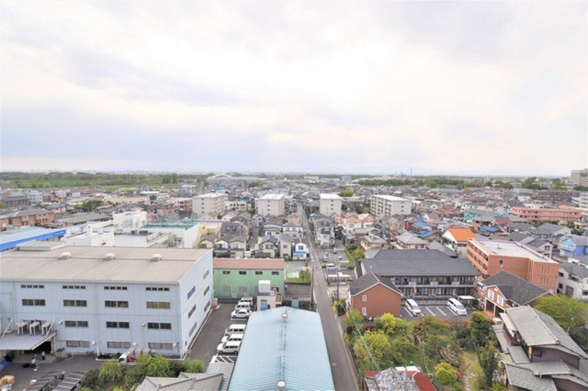 眺望 お天気のいい日は正面に富士山が見えます。