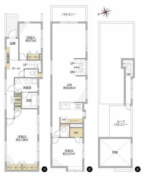 間取り図 平成22年築の新耐震基準適合物件。安心のお住まいです