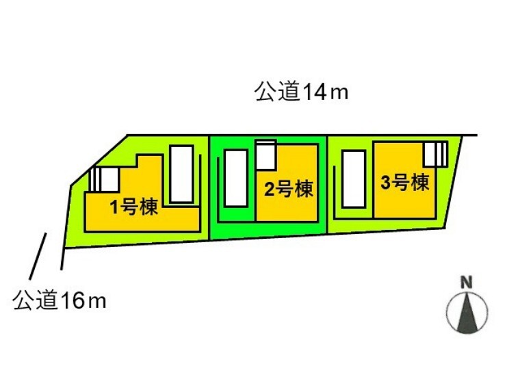 区画図 全体区画図 【名古屋市北区芳野3丁目】