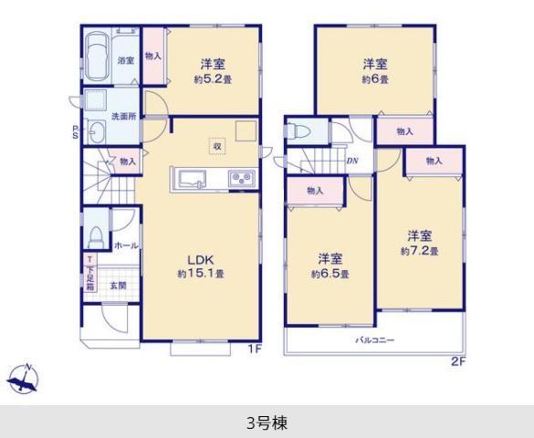 間取り図 2490万円、4LDK、土地面積135.26m2、建物面積997.29m2