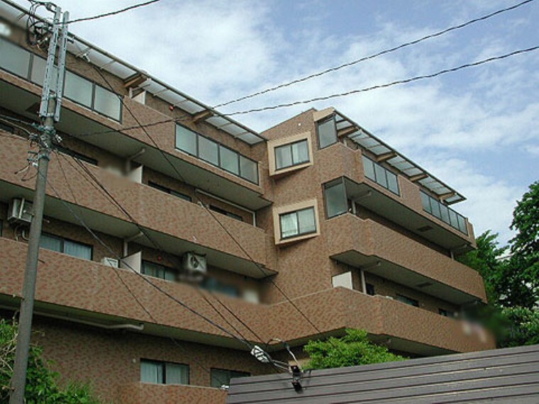 外観写真 4階建て3階部分 リビングから富士山が一望できるマンション 新規内装リノベーション