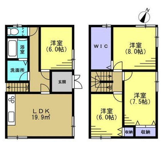 間取り図 (リフォーム後間取) 昭和63年2月築・木造2階建て・建物面積 101.70m2(30.76坪)リフォームで4LDKに変更予定です。