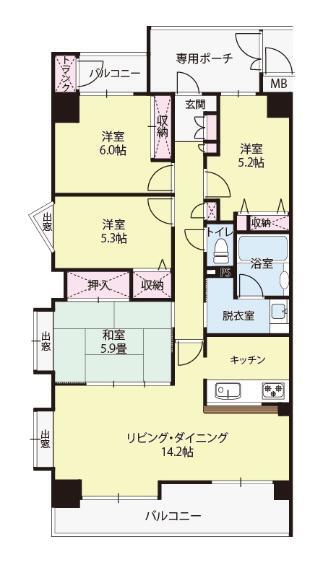 トーカンマンション泉弐番館 4ldk 6階の中古マンション情報 スマイティ 物件番号 5 トーカンマンション泉弐番館 4ldk 6階の中古マンション情報 スマイティ 物件番号 5