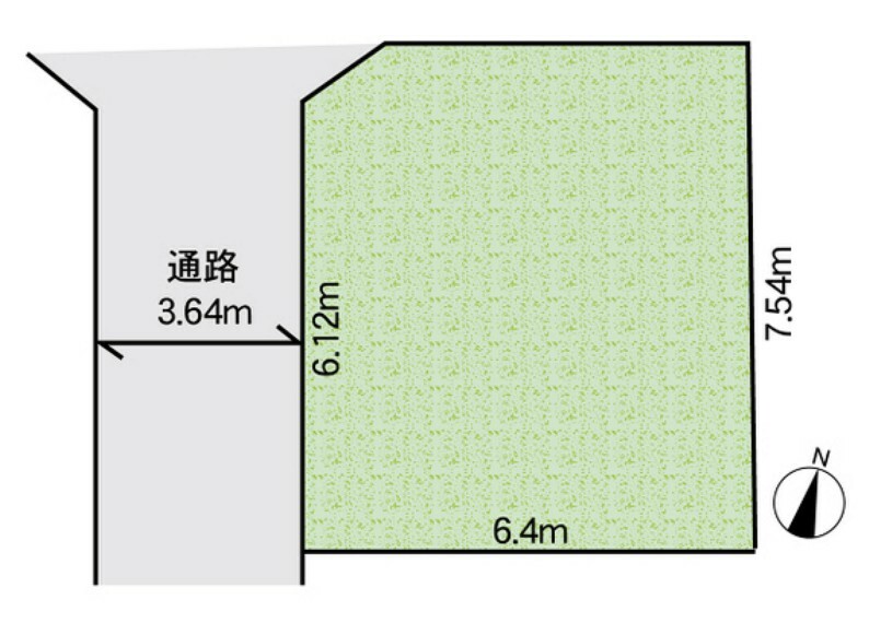 区画図 売地面積45平米（13.61坪）