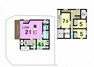間取り図 3198万円×4LDK×土地面積250.68平米×建物面積121.72平米 ウッドデッキのあるお家。トイレが2か所あるのは、来客があった際にも大変便利です。リビング階段で1階2階の行き来がスムーズに。