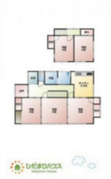 間取り図 全居室6帖以上で居室の住空間もスッキリ広々使えます