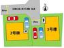 区画図 2号棟:配置図となります。北側道路に接道しており駐車場も2台可能です！