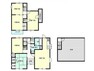 間取り図 間取図です。1階はビルトインとなっており、2階はLDKと洋室1部屋と和室1部屋、3階に洋室3部屋の5LDKになる予定です。