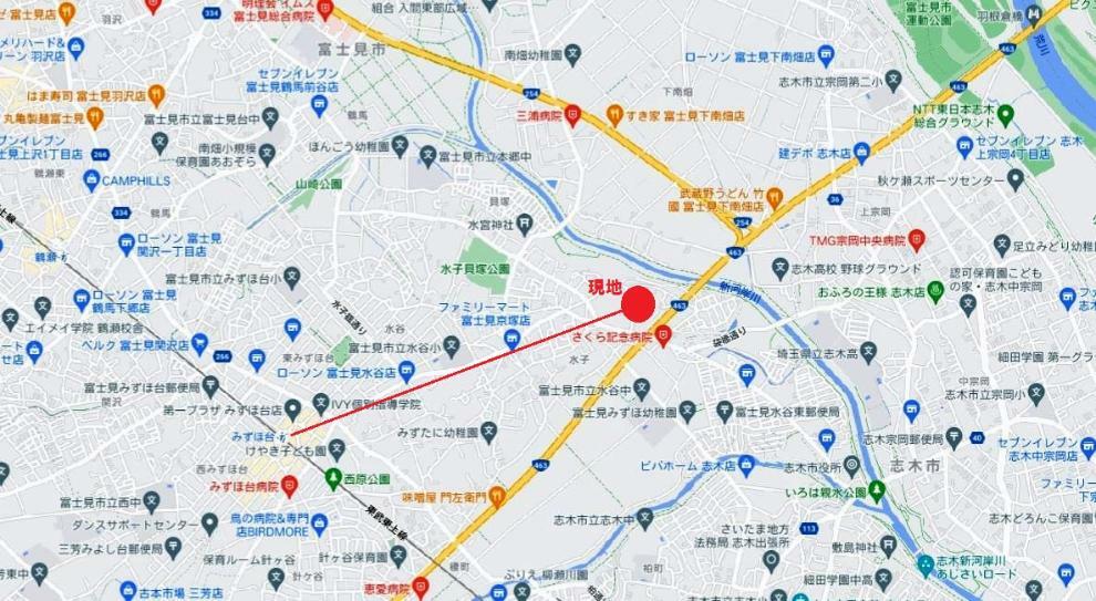 東武東上線「みずほ台」駅徒歩24分！ 副都心線・有楽町線の乗り入れもあり都心に一直線！通勤通学に便利です。 幹線道路へも近く、お車での移動もスムーズです！
