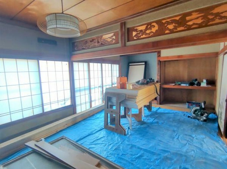 和室 【リフォーム前/1階和室】和室は畳・障子・襖の張替え、壁は珪藻土による塗装を行います。