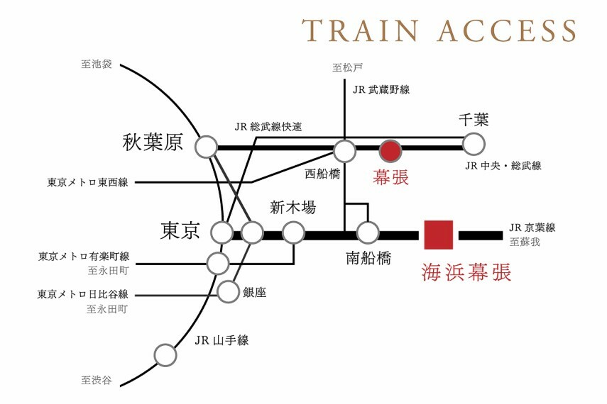 交通アクセス  3路線3駅利用可能。JR京葉線「海浜幕張」駅利用で東京駅まで約30分。（通勤時38分）3路線利用可能で都心へも千葉へもスムーズアクセス。