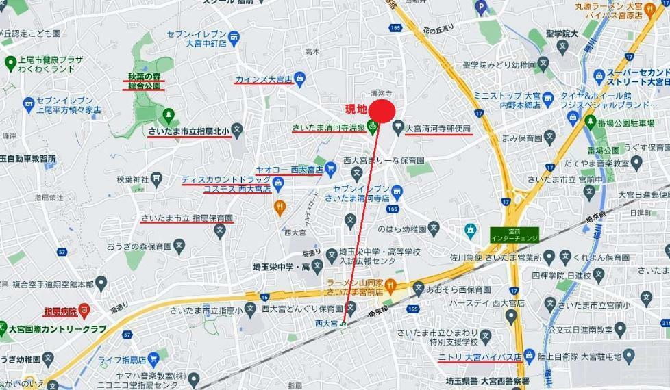 JR川越線「西大宮」駅徒歩22分！ 埼京線と相互乗り入れ、都心に一直線！通勤通学に便利です。 幹線道路へも近く、お車での移動もスムーズです！