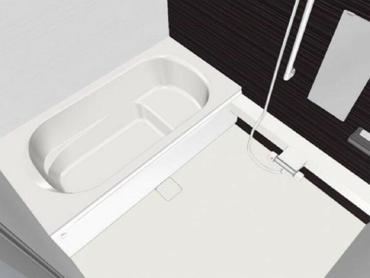 【同仕様写真】浴室はハウステック製の新品のユニットバスに交換します。通常よりも大きな1.25坪サイズのお風呂で、1日の疲れをゆっくり癒すことができますよ。