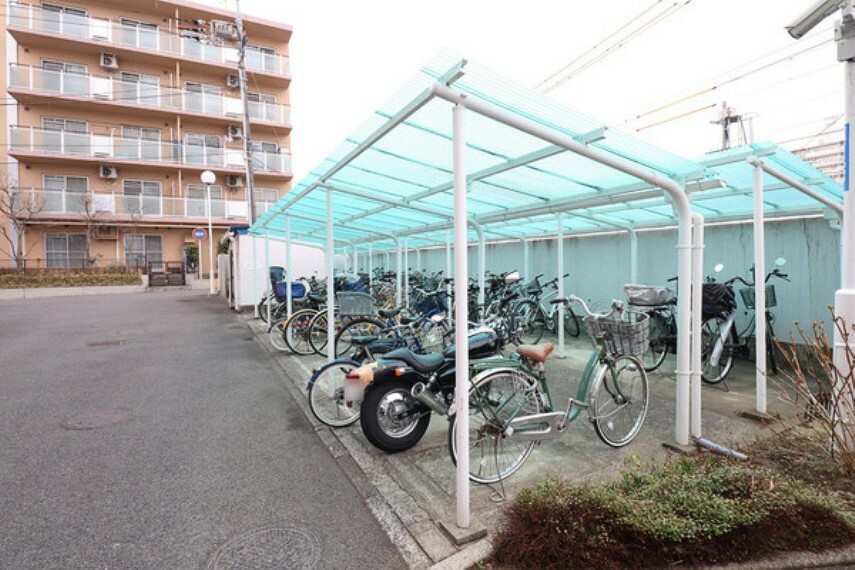 自転車の出しやすい駐輪場。