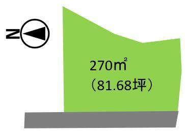 土地図面 ■270平米（81.68坪） ■160万円