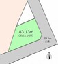 区画図 敷地面積83.13平米（約25.14坪）