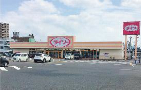 現地から1160m（最長）　ザ・ダイソー小山本郷店　スーパーたいらやと併設され、駐車場の広い100円ショップです。 （撮影日:令和4年6月10日）