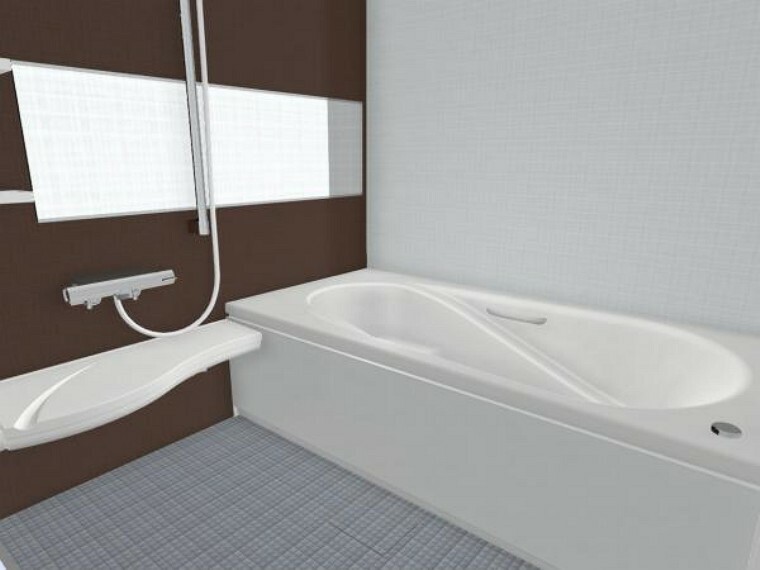 浴室 【同仕様写真】浴室は新品のユニットバスに交換します。足を伸ばせる1坪サイズの広々とした浴槽で、1日の疲れをゆっくり癒すことができますよ。※メーカー及び仕様は変更となる場合がございます。