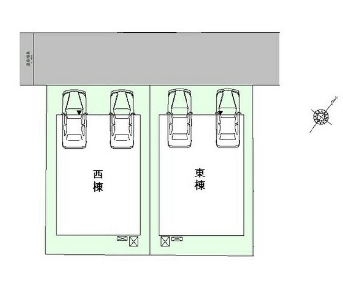 区画図 2台駐車可能です！