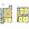 間取り図 【リフォーム後間取図（案）】間取りは5LDKの二階建てです。1階にLDK、洋室1部屋、、2階は洋室4部屋となっております。