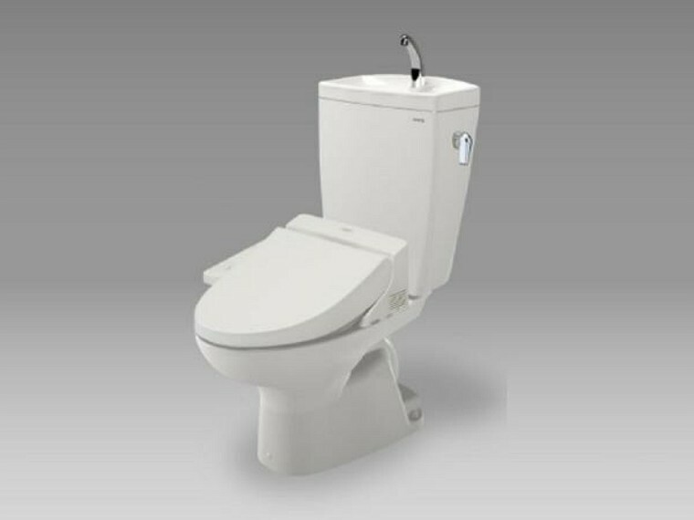 トイレ 【同仕様写真】トイレはLIXIL製の温水洗浄機能付きに新品交換します。キズや汚れが付きにくい加工が施してあるのでお手入れが簡単です。直接肌に触れるトイレは新品が嬉しいですよね。