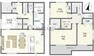 間取り図 LDKはリビング隣の和室も合わせると計20帖超の空間になり開放感あるお家です