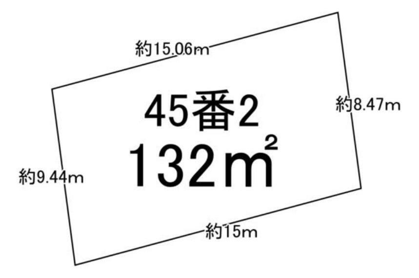 土地図面 別荘としてもご使用いただけます。