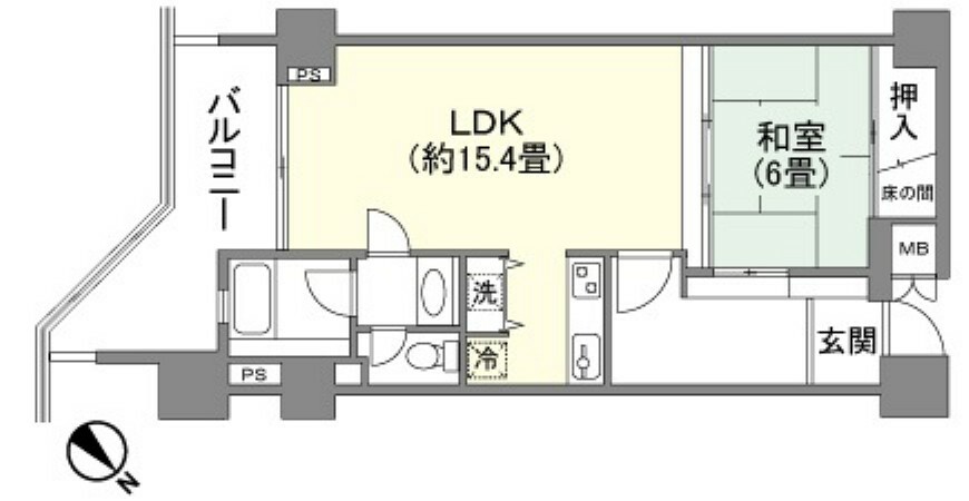 シーサイドリゾート南房総貴賓館(1LDK) 7階の間取り