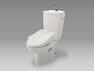 トイレ 【リフォーム中】リクシル製の温水洗浄付便器に新品交換。天井・壁はクロス貼り換え、床はクッションフロアに張替えます。清潔感のあるトイレに仕上がります。
