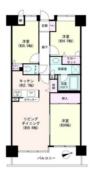 間取り図 3LDK