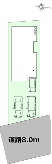 区画図 3台駐車可能です。