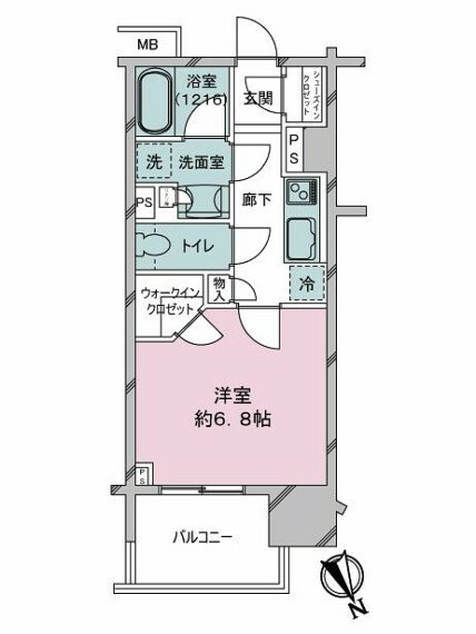 オープンレジデンシア名古屋駅THE　COURT(1K) 5階の間取り