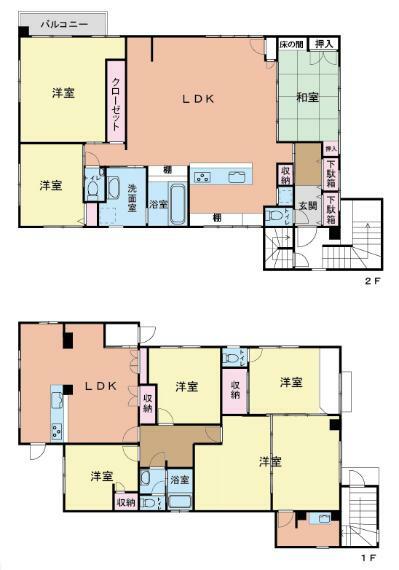 名古屋市千種区池園町2丁目(5LDK)の間取り