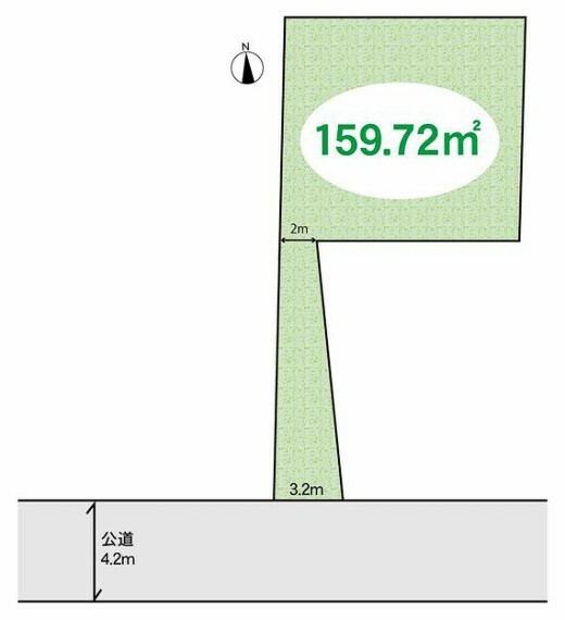 区画図 あなたの思い描く「住まい」を叶える建築条件なしの売地です。