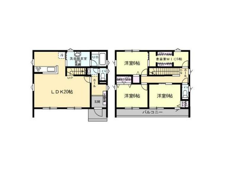 【建築参考プラン】建物価格:1919万円（外構工事別途）、建物面積:31.56坪、間取り:4LDK