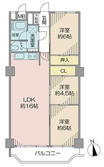 72.45平米・3LDK、元4LDKを3LDKに変更、LDKが広く、明るくなりました！