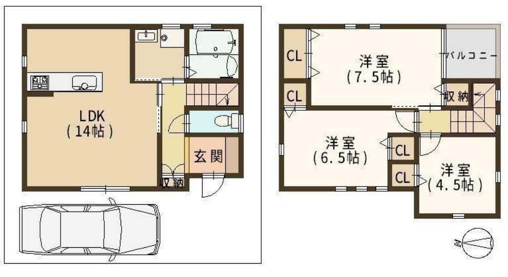 参考プラン間取り図 間取 建物プラン例はこちら