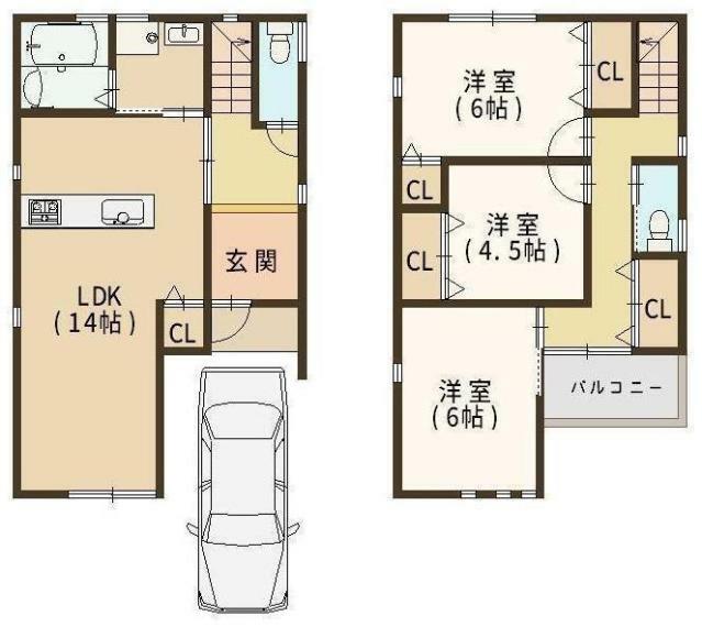 参考プラン間取り図 間取